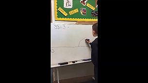 Division using a number line